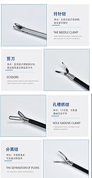 Amazon.co.jp: 腹腔鏡把持鉗子腹腔鏡鉗子 ペアン鉗子腹腔鏡手術